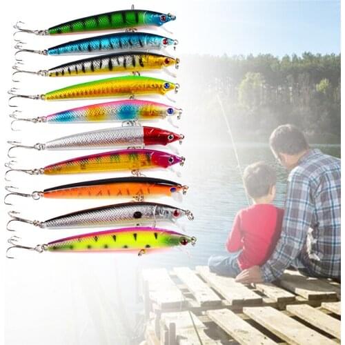 Fishing Bait 9.5CM 8.5G Fishing Bait 10 Color Bionic Hard Bait Large Sea Fishing Imitating Fish Rushing Away Ocean Boat Fishing