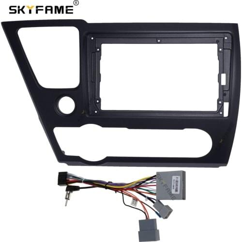 SKYFAME Car Frame Cable Canbus For HONDA CIVIC 2014 Android Big Screen Dask Kit Fascia Frame
