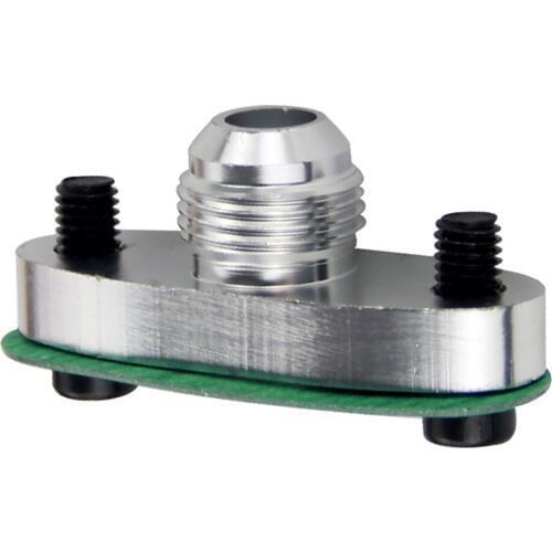 Turbo Oil Feed Inlet Flange Gasket Adapter Kit 10AN Fitting T3 T3/T4 T04