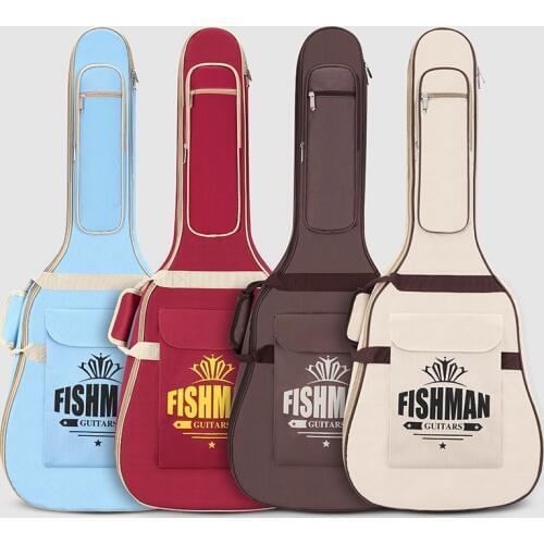 Outdoor 41 Inch Guitar Bag Waterproof Cover Double Shoulder 10mm Straps Carry Case Backpack 600D Oxford Acoustic Guitar Bag