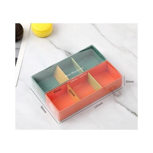 Cookies Packing Box Cake Macaron Boxes Container Cupcake Storage Holder Wedding Party Events Favor Gift 10Pcs/Set