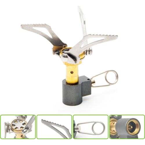 Wind proof 3000W Outdoor Camping Folding Super Mini Oven Pocket Picnic Cooking Gas Burner Cooker Furnace Stove outdoor