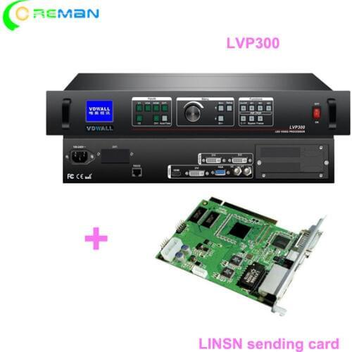 LVP300 video processor with 1pcs sending card P2.96 front access led module