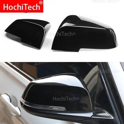 Replace the original car rear view mirror cover bright high quality black mirror cover For BMW i3 i3S series 2014-2018
