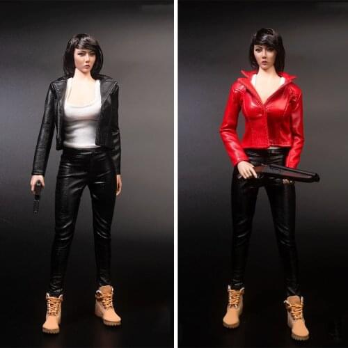TYM100 1/6 Scale Female Figure Short Leather Jacket