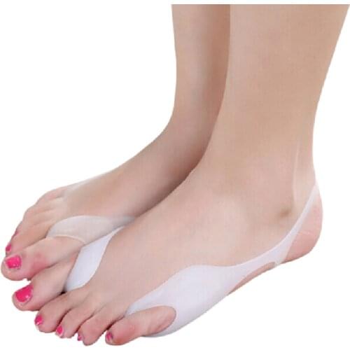 1-2Pair High Quality Big Toe Belt Hallux Valgus Adjuster Little Thumb Bunion Orthotics Corrector Separator Pedicure Tools