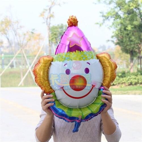 10pcs lovely clown balloon helium aluminum foil balloon child happy birthday party decoration kids gift toy 70*63cmSC13