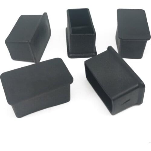 10 pcs Rectangle PVC soft rubber tube cover table and chair foot pad protective cover