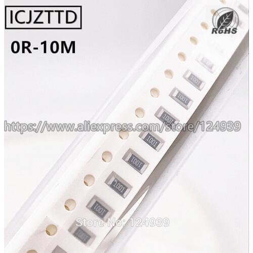 100PCS 1/8W 0805 1% 2012 2.0*1.2mm F 10K 10.2K 10.5K 10.7K 1% 1002 1022 1052 1072 SMD RES 0805