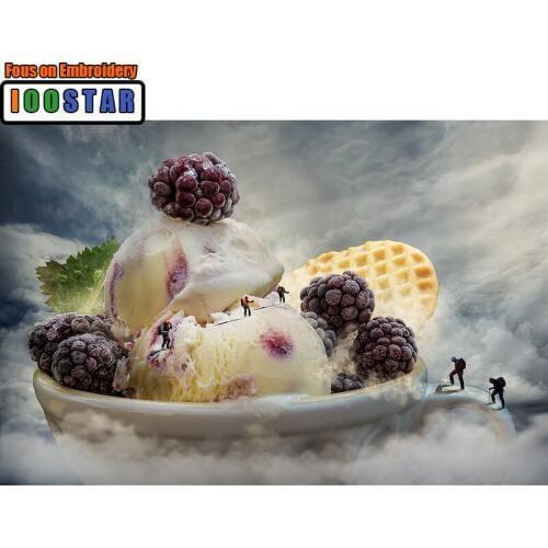 Diamond Embroidery 5D DIY Diamond Painting Cross Stitch "Ice Cream" 100% Full Pasted Rhinestone Mosaic Crafts Paint By Numbers
