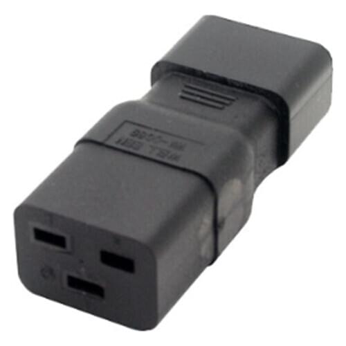 IEC 320 C14 Male to Female C19 Adapter IEC C19 to C14 PDU PSU UPS Power Connector