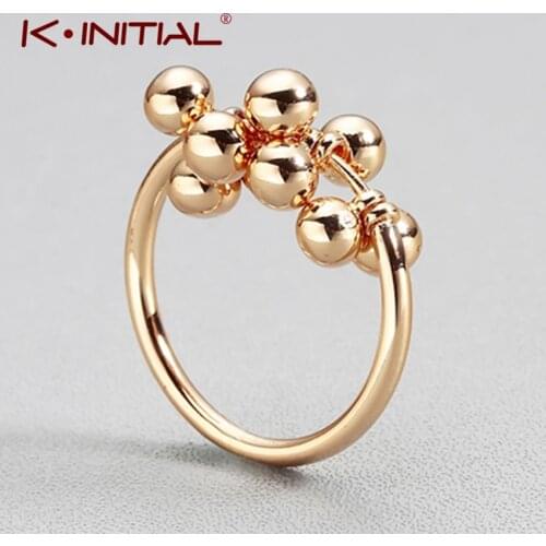 Женские золотые кольца Kinitial China At AliExpress