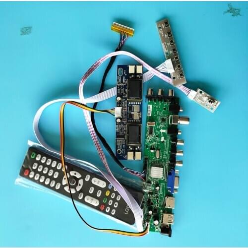 Kit for LTM190M2-L31(Glare) 1440X900 HDMI VGA Controller Digital LCD Panel 4 CCFL USB DVB-T2 DVB-T 30pin board AV TV 19" remote