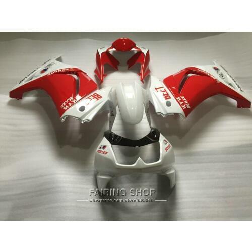 Injection molding fairing body kit For Kawasaki ninja 250r 08 09 10-14 2008-2014 white red EX250 fairings set PO23
