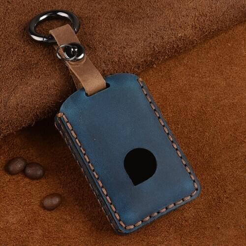 Leather Car Key Case For Volvo s90L T5 T6 2015 2016 T8 XC40 XC60 XC70 XC90 S60 S80 S90 C30 Smart Fob Cover Protector Bag Auto