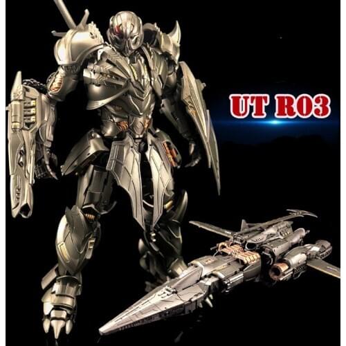 Lensple Unique Toys UT R-03 Galvatron Megotroun Knight MGTron Plane Mode Movie 5 Action Figure Collection Robot Toys