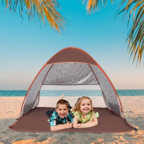 Summer Beach Tent Anti-UV Tent Portable Sea Sun Shelters Garden Sun Shelter Outdoor Camping BBQ Water-resistant Tent