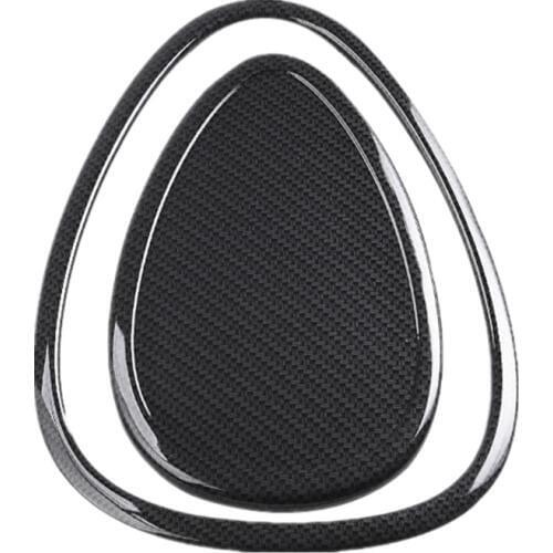 Carbon Fiber Pattern Car Dashboard Air Vent Outlet Decoration Sticker Cover for Mini Cooper Clubman F54 F55 F56 Styling Black