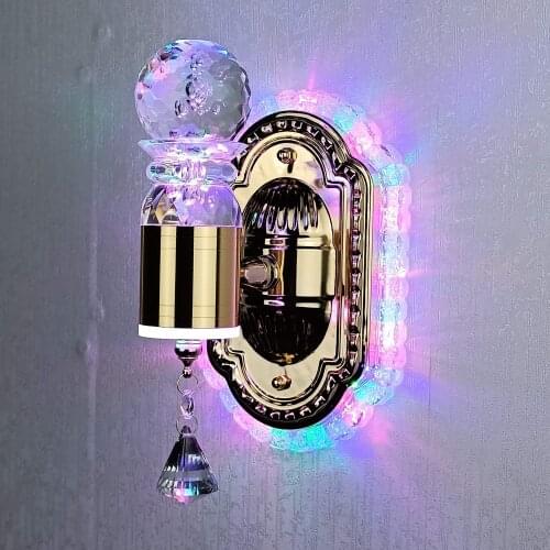 New style bedside wall lamp wall bedroom Hotel simple modern true flower North European led stair corridor lamp