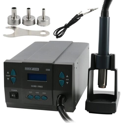 Upgrade Quick 861DW To Quick 881D LED Display Hot Air Rework Station Soldering Station Lead-free Station BGA Repair 110V 220V