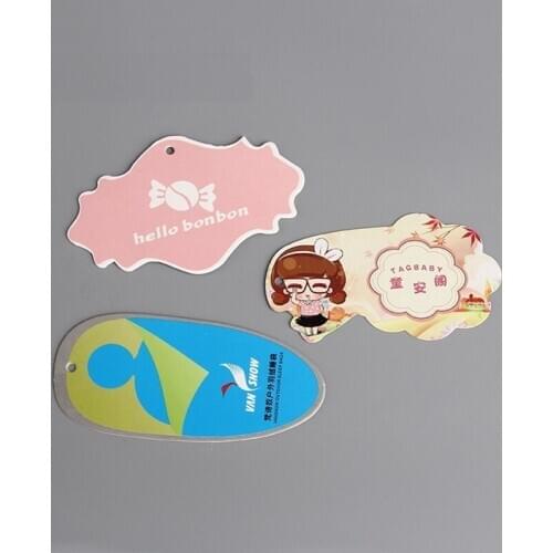 Custom hang tags personalized hang tags trademark swing tags printed paper tags price tag clothing garment hang tag