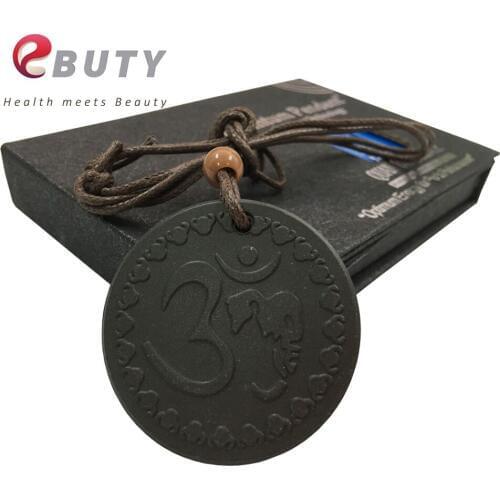 Lava Energy OM Pendant 3000CC Negative Ions Nano Quantum Charms Tourmaline Rough with Gift Box 2pcs/lot