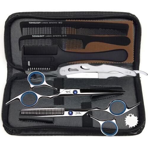 6" Professional Hairdressers Scissors Barber Cutting Hairdressing Thinning Scissors Haircut Shears Set Salon Hairdressing Tool