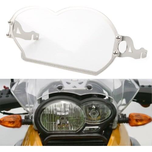 Motorcycle Headlight Transparent Cover Headlamp Guard With Bracket For BMW R1200 GS 2005 2006 2007 2008 2009 2010 2011 2012