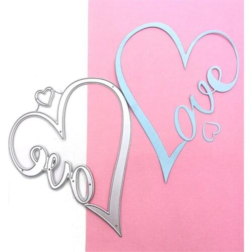 2021 New christmas Love Metal Cutting Dies decoration Stencil Die Cut Scrapbooking DIY Craft Stamps and dies cutter metal dies