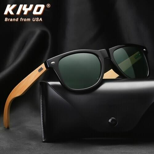 KIYO Brand 2020 New Women Men Square Polarized Sunglasses PC Vintage Sun Glasses High Quality UV400 Driving Eyewear 1501