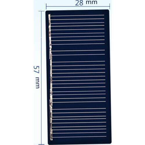 5.5V Portable Solar Panel Outdoor Solar Charger Pane Fast Poly Silicon Charger Solar Tablet Outdoor Travel 57*28mm