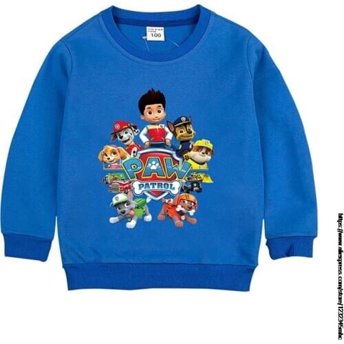 Sweaters For Boys Spring Casual Cotton Warm Boys Paw Patrol Sweaters And Pullovers Cartoon Pattern Childrens Sweater Clothes