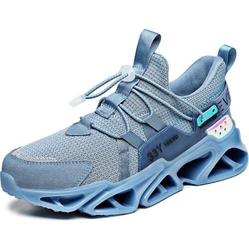 Running Tennis Sneakers Casual Hollow Recreational Features tide shoes breathable fabric flying white blue black mens shoes