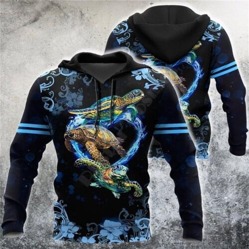 Turtle 3D All Over printed Hoodies Sweatshirt zipper hoodies women For men Pullover Cosplay Costumes 04