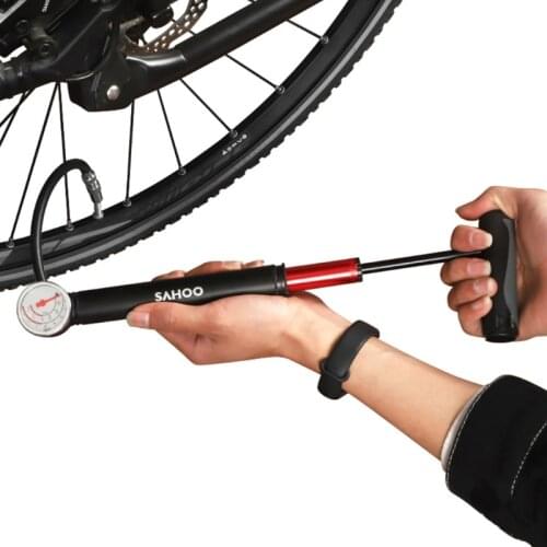 Bike Floor Pump - High Pressure 160PSI - Presta Bike Pump Automatically Switches to Schrader for Road, MTB & BMX 24BD