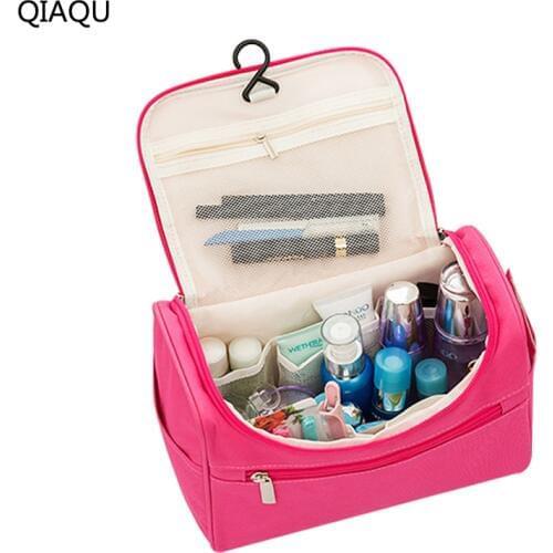 QIAQU Brand Women Travel Makeup Bag Multifunction Cosmetic Bags 2017 New Fashion Waterproof Storage Toiletry Bag Organizer Men