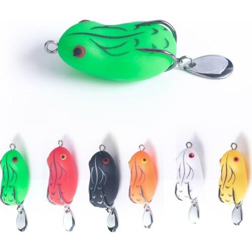 1pcs 4.2cm/5cm 8g/14g Pesca Fishing Lure Artificial Fishing Silicone Bait Frog Lure with Hook Soft Fishing Frog Lures fishing ta