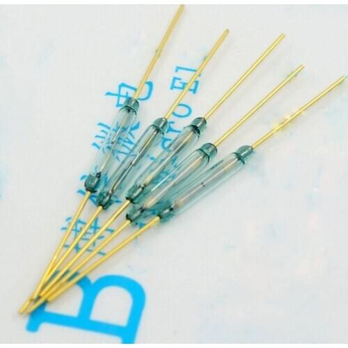 2 * 14 mm gold-plated dry reed pipe MKA14103 magnetic switch feet import original normally open