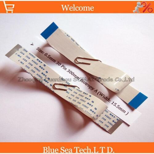 30 Pin FFC FPC Flexible Flat Cable 0.5mm pitch 30pin 300mm Isotropy A or Anisotropy B cable,AWM 20624,80C 60V VW-1