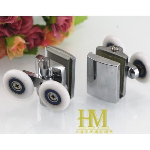 4 Double ZINC ALLOY shower door rollers wheels runners pulley pulleys 25MM