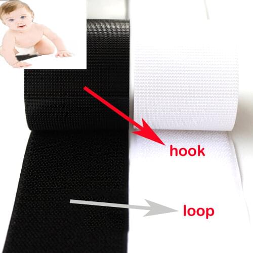 5Meter/Pair Soft Velcros Tape Loops and Hooks fastener Tape Safe Baby DIY Supplies fastener Magic tape for Sewing-on Accessories