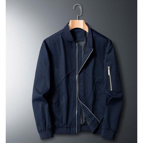 Plus Size 8XL-M Autumn New Mens Bomber Zipper Jacket Male Casual Spring Streetwear Hip Hop Slim Fit Pilot Coat Men Clothing