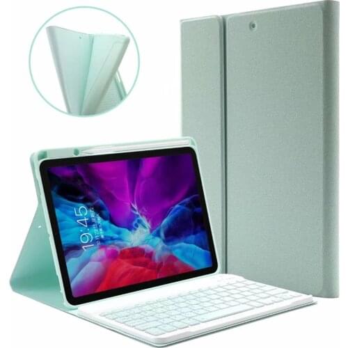 Keyboard Case For iPad 8 Cover Cloth Wireless Bluetooth-compatible Tablet Cover Case For iPad 2020 10.2inch With Pen Slot