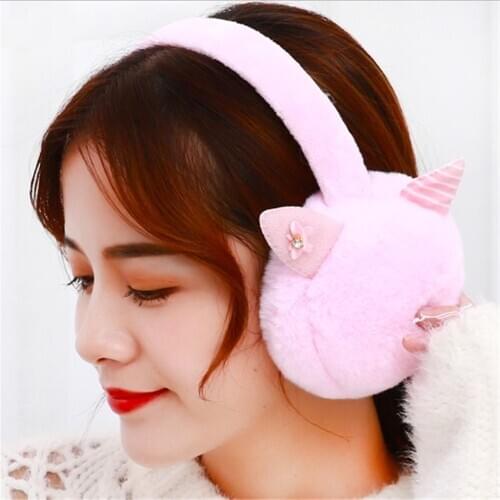 Children Autumn Winter Korean Ladies Rabbit Earmuffs Cute Cartoon Student Girl Ear Bags Warm Ear Warmer Girl Kids