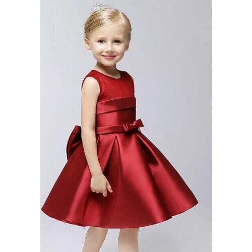 Elegant Girl Dress New Arrival Fashion Girls Bow Wedding Dresses Graduation Evening dresses For girls ,2-10Y