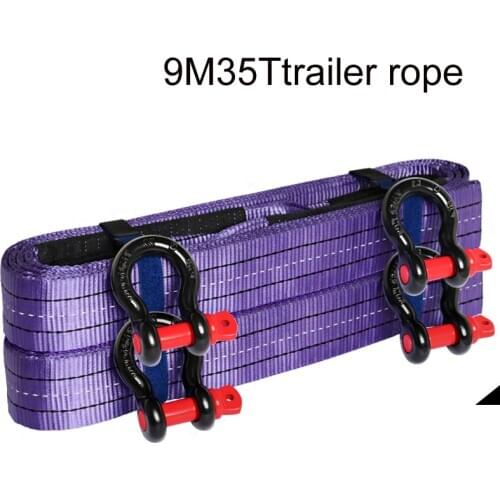 Truck trailer rope thickened truck towing rope towing hook Trailer belt 18t-35t trailer hook