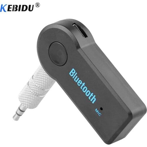 Kebidu Wireless Bluetooth Handsfree Adapter AUX Car Kit Mic Receiver A2DP 3.5mm speaker Audio stereo Music Mobile Phone