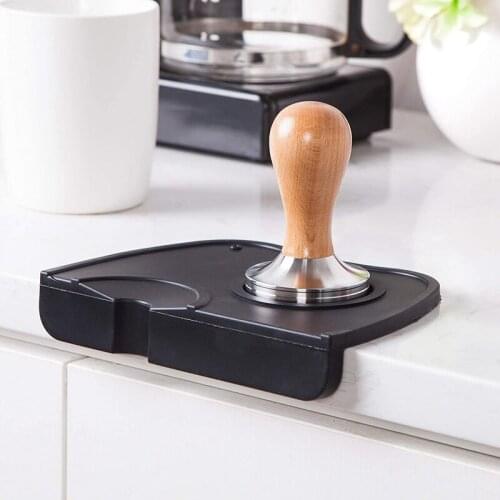 Coffee Tamper Espresso Machine Portafilter Leveler Stainless Steel Barista Powder Tamper Tool Set with Silicone Mat 58mm
