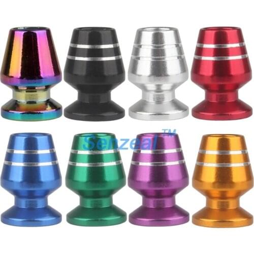 Senzeal 5x Wine Cup Shaped Aluminum Alloy Tire Valve Caps Stem Cover For Car Bicycle Motorcycle Wheel Tyre Dust 8 Color