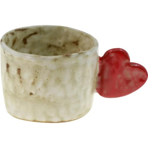 Love Handmade Ceramic Mug Spoon Japanese Creative Afternoon Tea Milk Coffee Cup Kitchen Supplies Gift